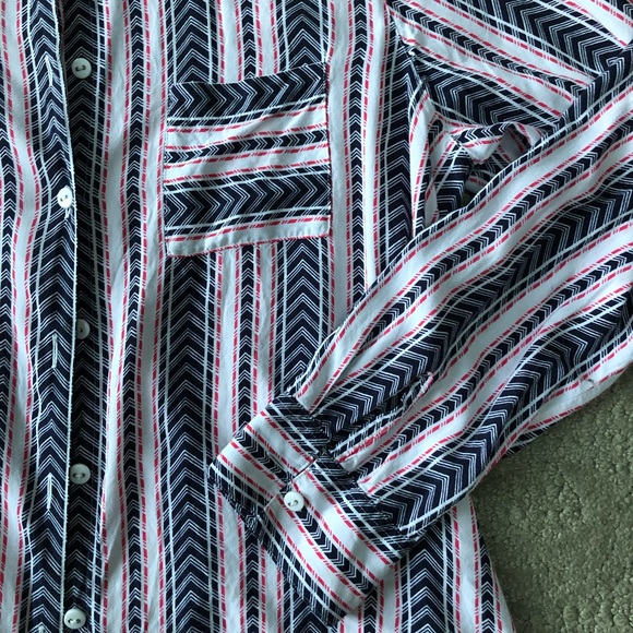 💕LAST CHANCE💕 Foxcroft Women’s Collard Button Down Top size 14 - Picture 3 of 6